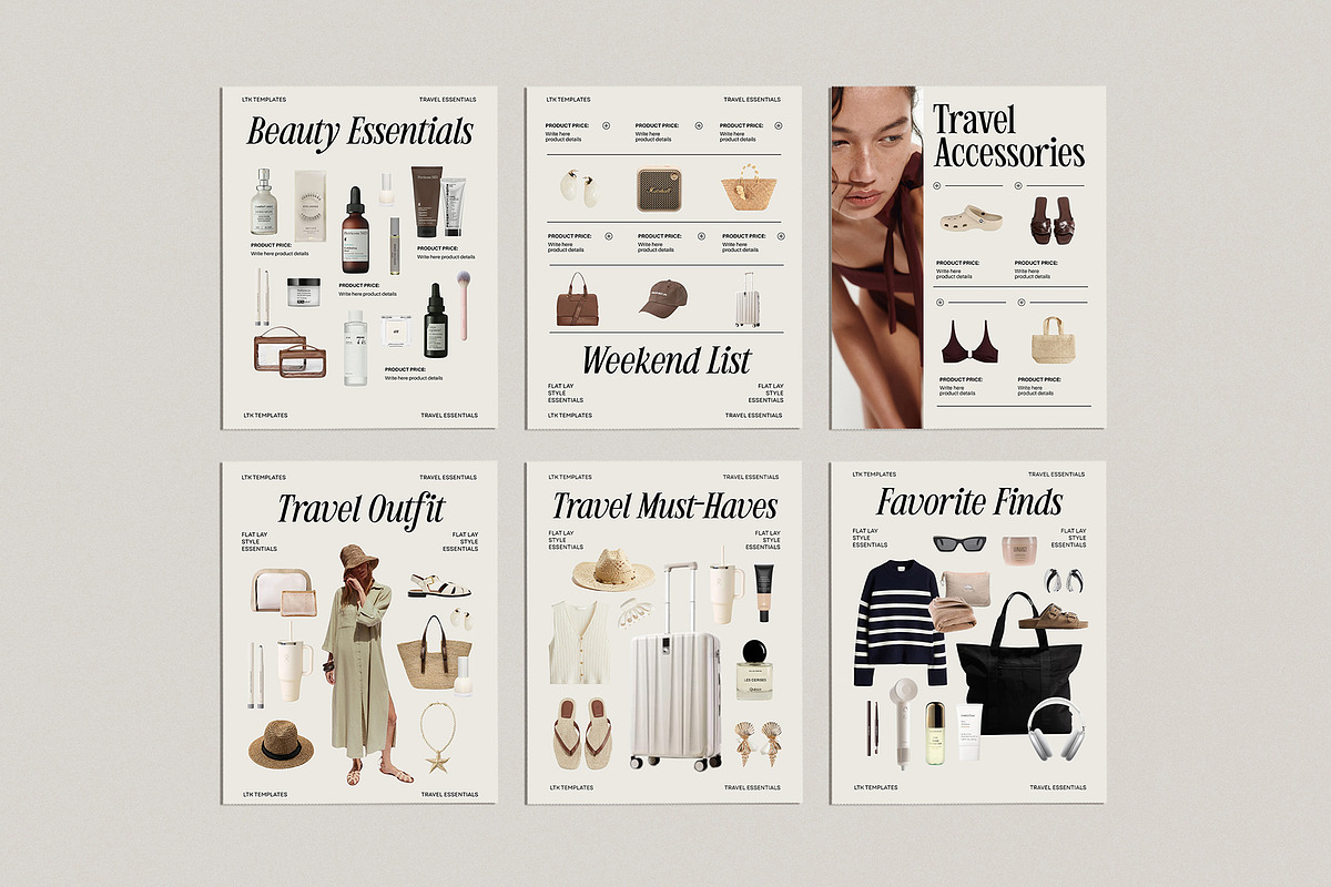 40 LTK Instagram Canva Template, a Social Media Template by Amaré Creative (Photo 5 of 7)