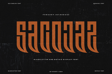 Sacojaz - Blackletter & Gothic Font, a Blackletter Font by QR Design Studio