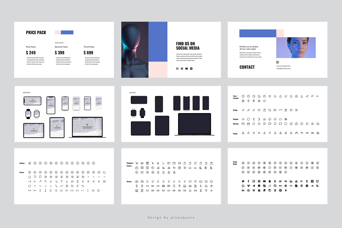 POLA - Keynote Design Template, a Presentation Template by PixaSquare