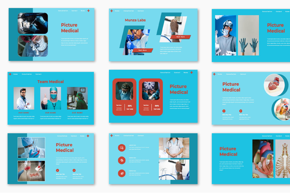 Munza Health Medical PowerPoint, a Presentation Template by Overcloud (Photo 3 of 4)
