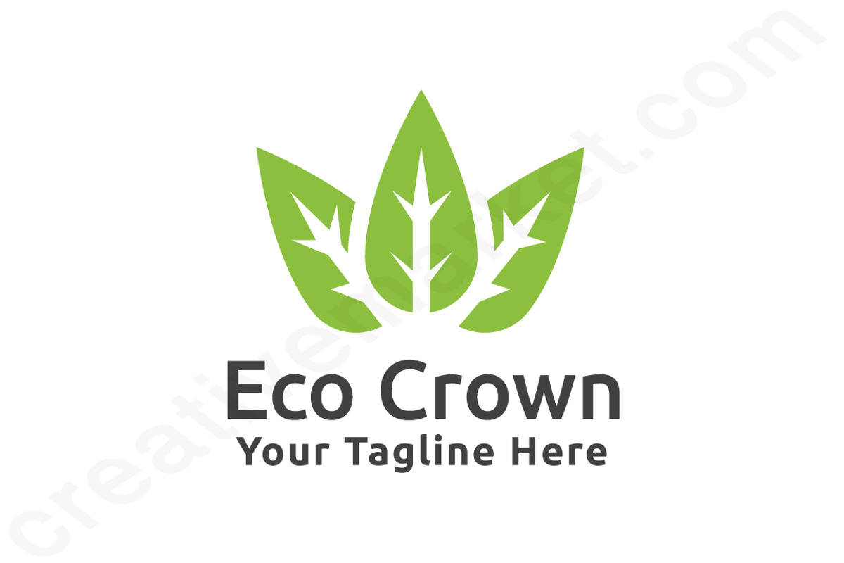 Eco Crown Logo Template, a Branding & Logo Template by Logo20 (Photo 1 of 2)