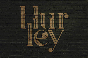 Hurley - Vintage Style Font