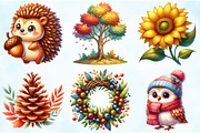 Watercolor Autumn Clipart, an Illustration by Craft Nest (Thumbnail 5 of 5)