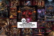 Obsidian Opera Theater Digital Paper, a Decorative Illustration by ThatsDesignArt (Thumbnail 1 of 16)