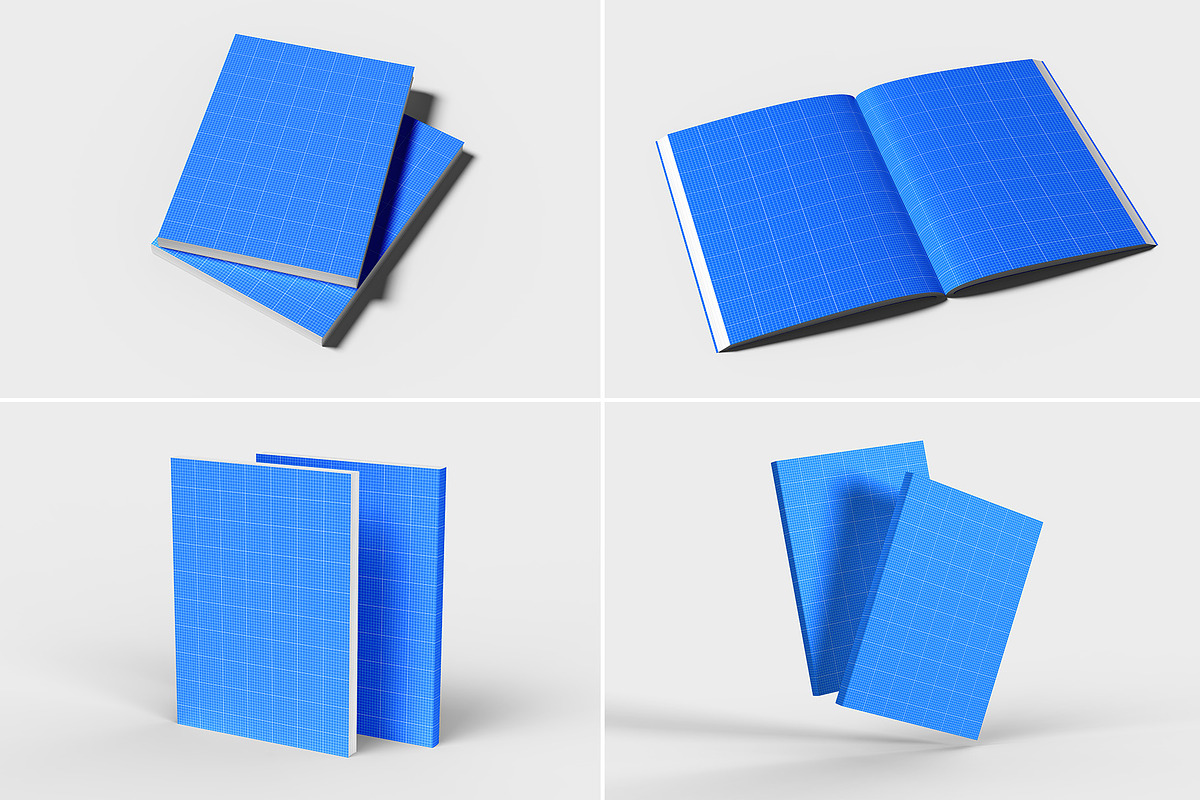 Softcover Book Mockup - 12 views, a Books & Magazine Mockup by Illusiongraphic (Photo 25 of 25)