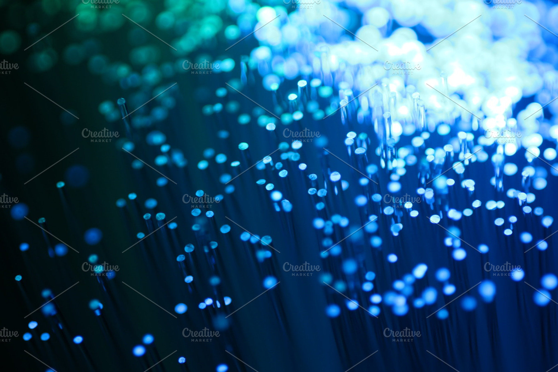 Abstract optical fibers in blue, a Technology Photo by Tomas Luka