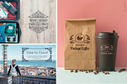 BUNDLE 100 Template Logos & Elements, a Branding & Logo Template by Decorus Extezy (Thumbnail 9 of 16)