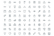 220 Fashion and Clothes Line Icons, an Outline Icon by Vectors Market (Thumbnail 2 of 4)