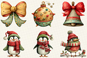 Watercolor Christmas Clipart, an Illustration by DreamCafeArt (Thumbnail 3 of 7)