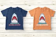 Cute Sharks Set and Patterns, an Animal Illustration by Lemon Workshop (Thumbnail 4 of 16)