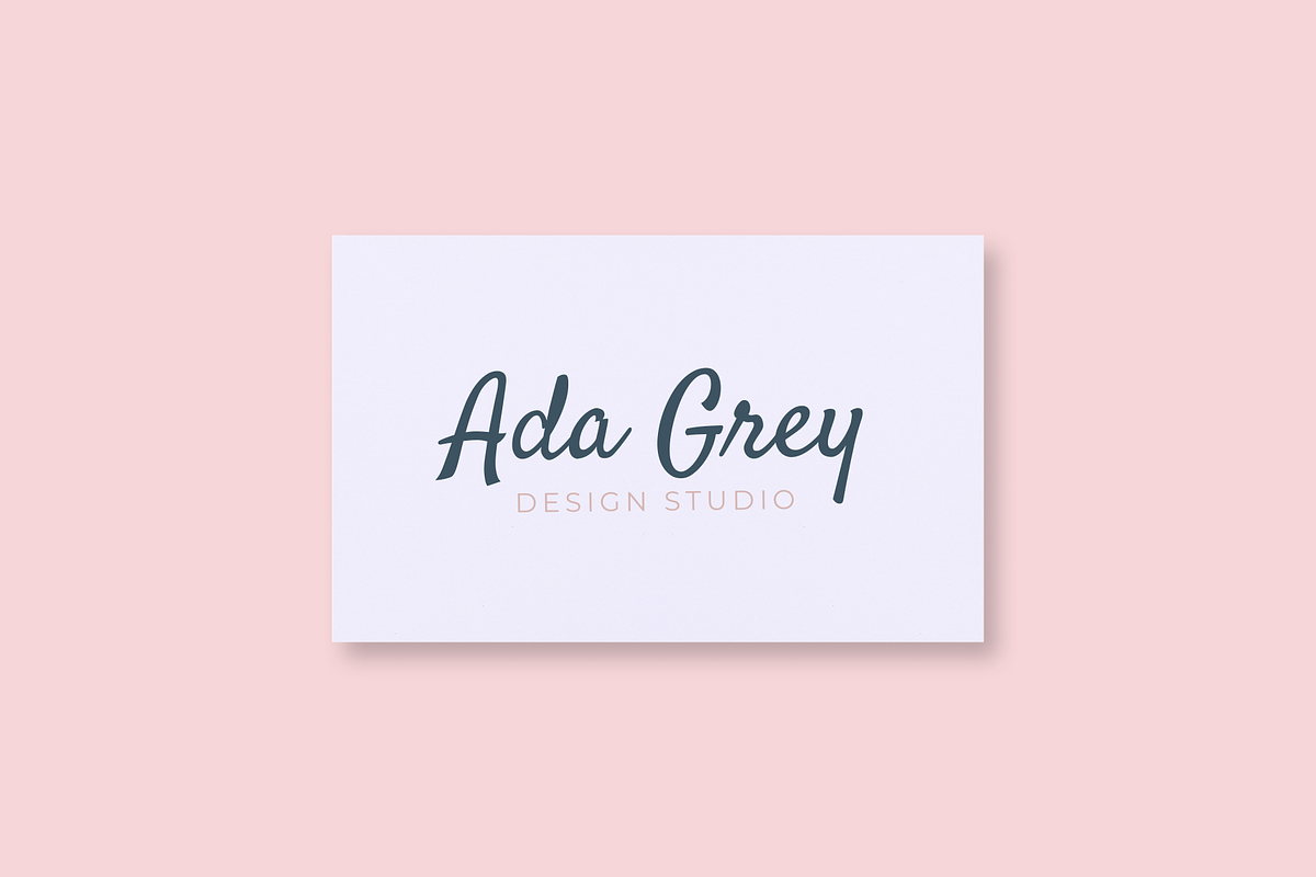 Pink and Navy Logo Template Canva, a Branding & Logo Template by Joanna Lane Designs (Photo 2 of 3)