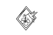 Hummingbird Flower Design Bundle, an Illustration by Designs_River (Thumbnail 2 of 31)