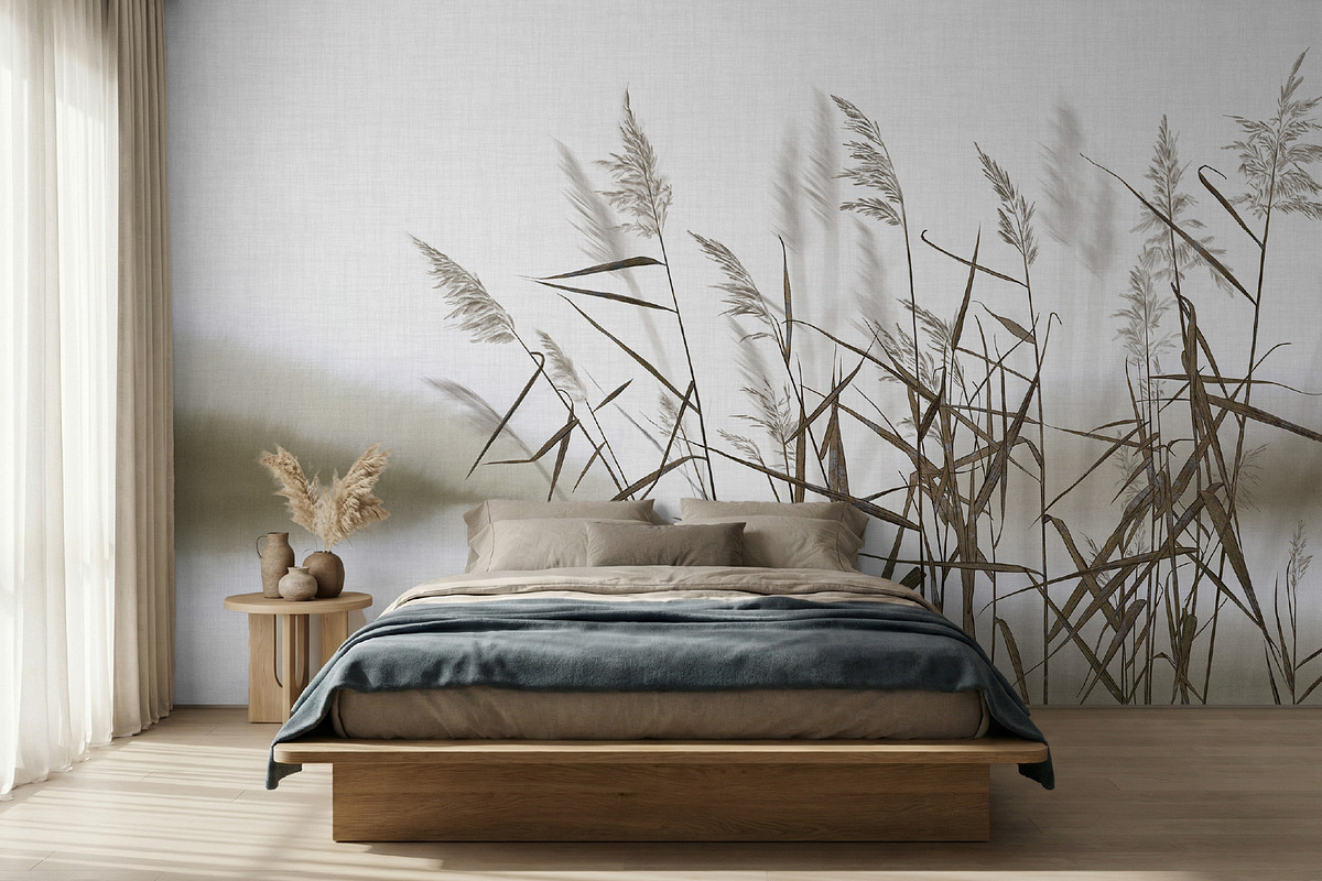 Silent meadow – botanical wall mural, a Wallpaper Graphic by Timofi Art (Photo 8 of 12)