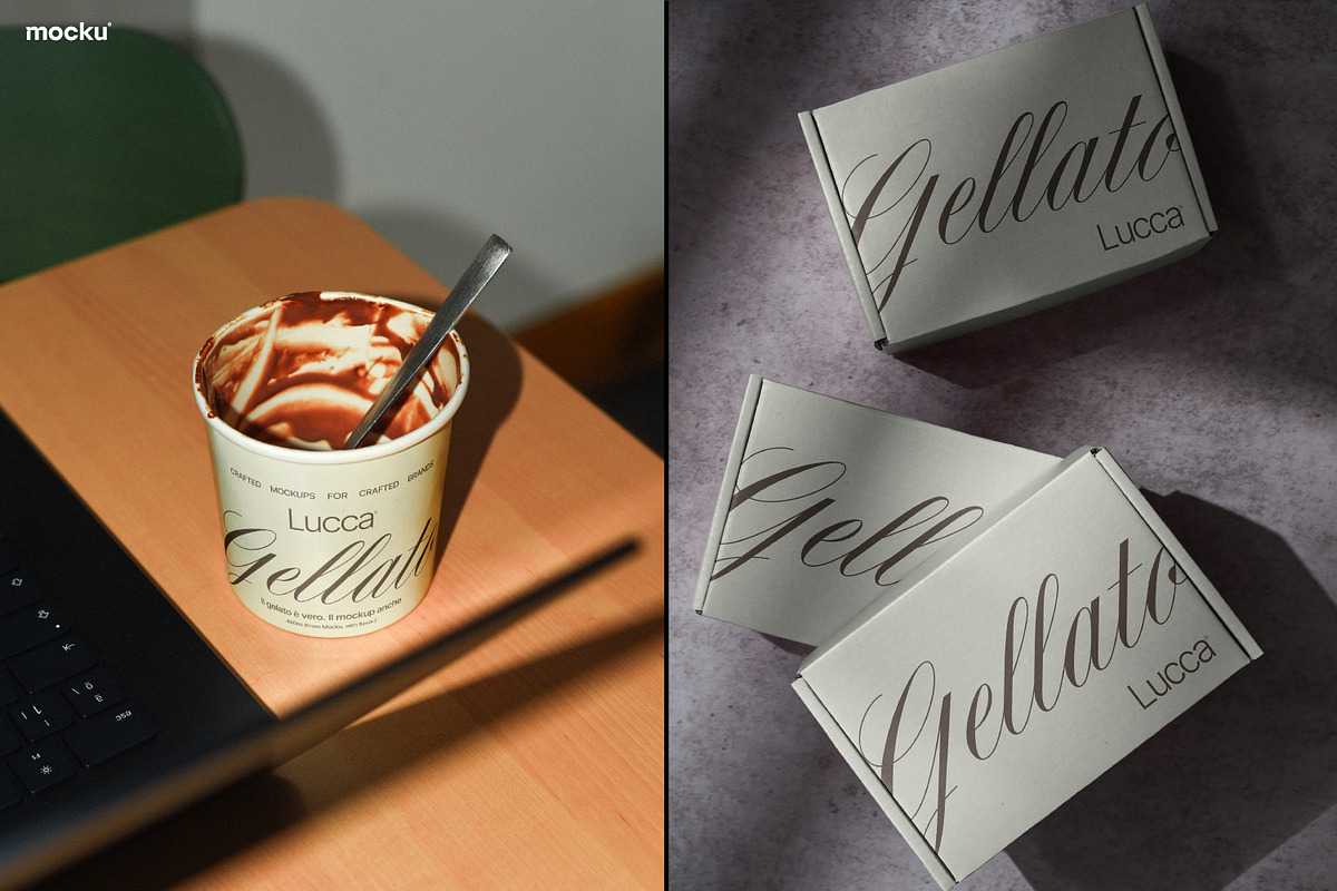 Gelato Branding Mockup Set, a Cups & Container Mockup by Mocku (Photo 12 of 20)