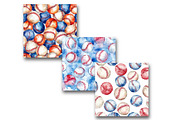 Baseball Seamless Pattern, an Illustration by SinaCreation (Thumbnail 4 of 5)