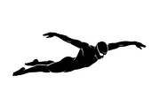 Swimming Sport Silhouette Vector Bun, an Illustration by jahid234 (Thumbnail 32 of 51)
