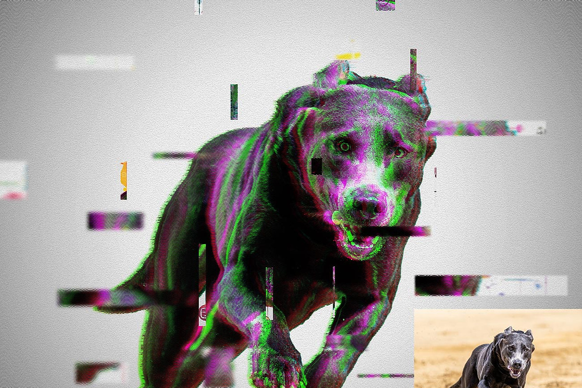 Digital Glitch Effect Ps Action, an Action Add-On by Studio Retouch (Photo 6 of 11)