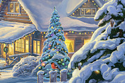 Winter Christmas landscape, a Decorative Illustration by Countryside life (Thumbnail 6 of 8)