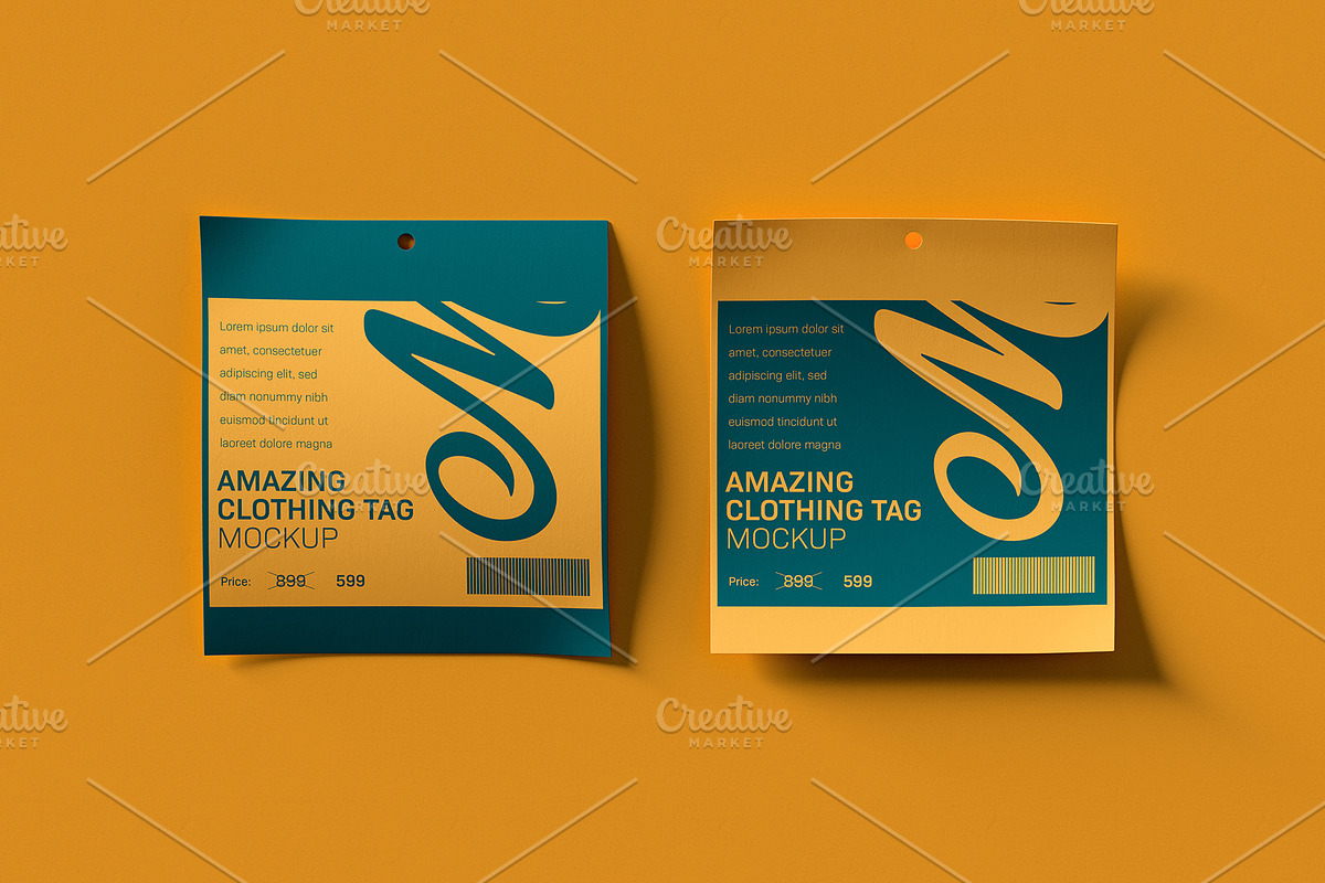 Set of Kraft Tag Labels Mockup, an Apparel Mockup by Black Cat Studio (Photo 18 of 18)