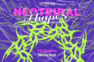 Neotribal Shapes Pack, an Object Graphic by Svaha Graphic Studio