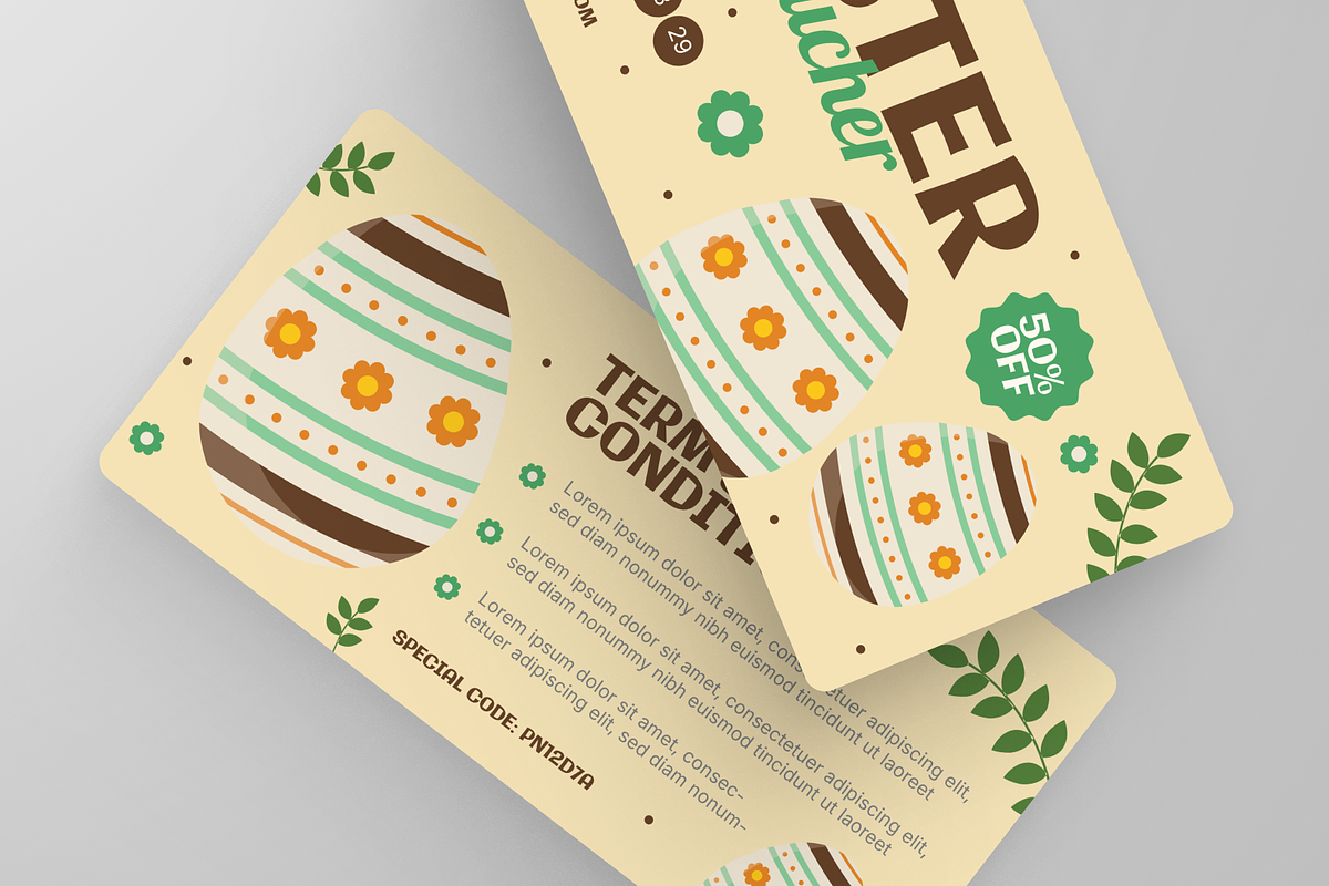 Easter Egg Gift Voucher, a Print Template by Annora Studio (Photo 4 of 6)