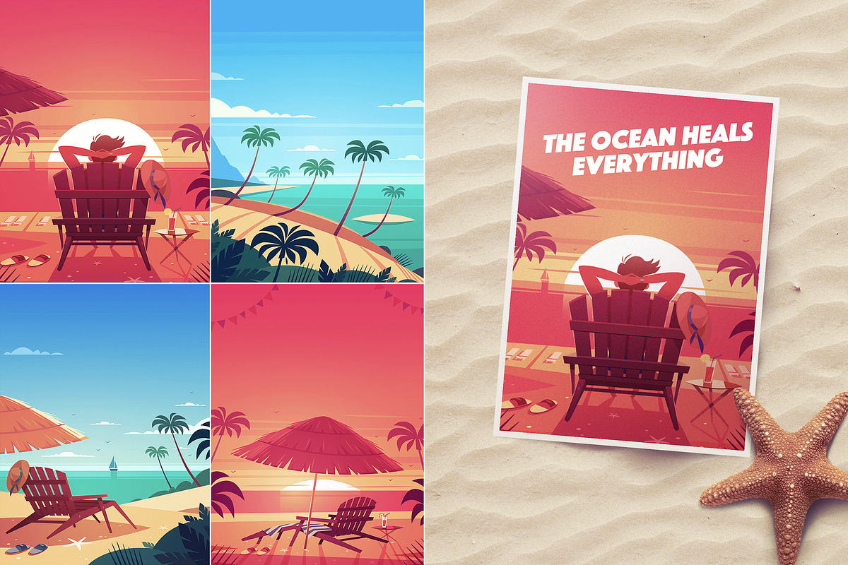 ALOHA Vector Graphics, a Background Graphic by Darumo Shop (Photo 3 of 8)