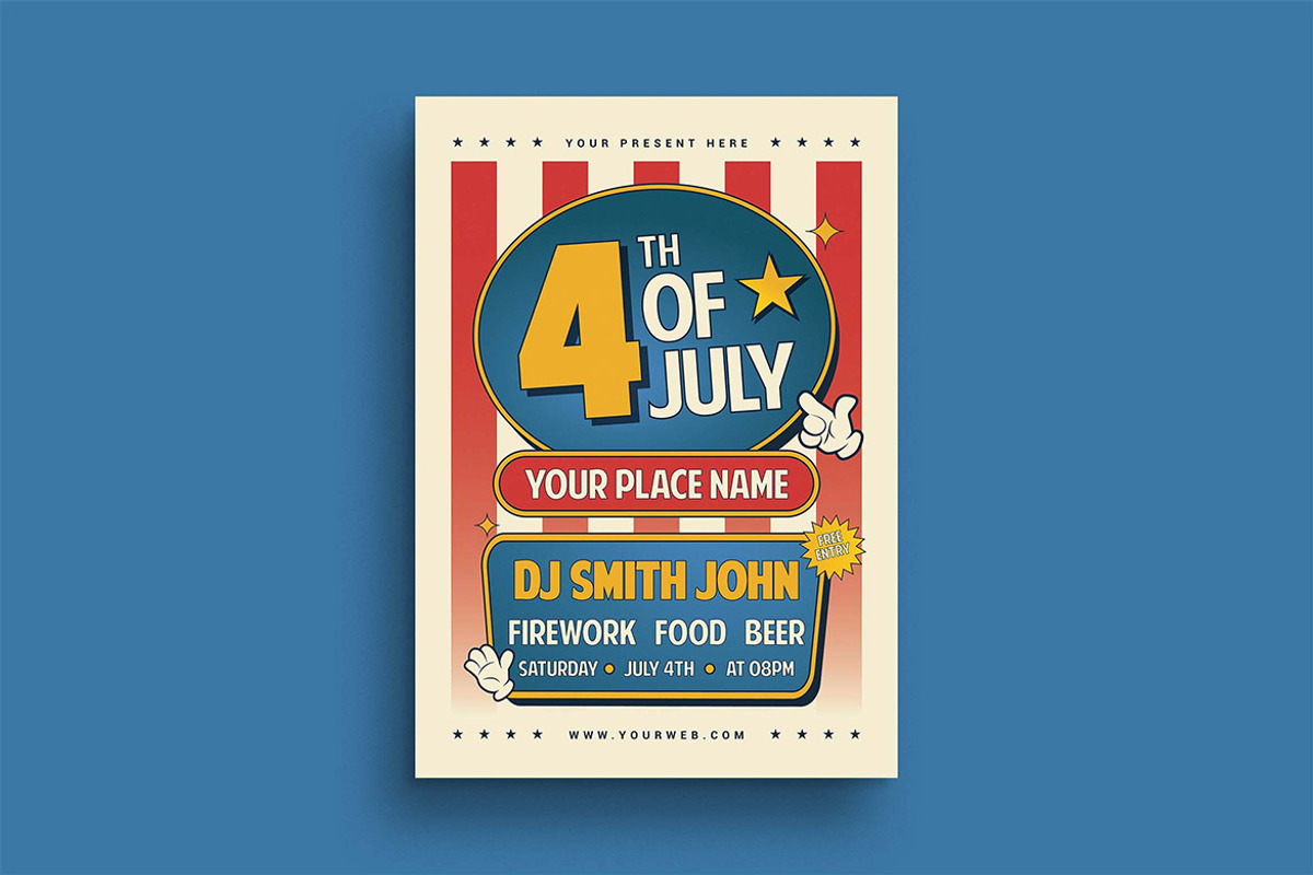 4TH July Flyer, a Flyer Template by megarez (Photo 3 of 3)