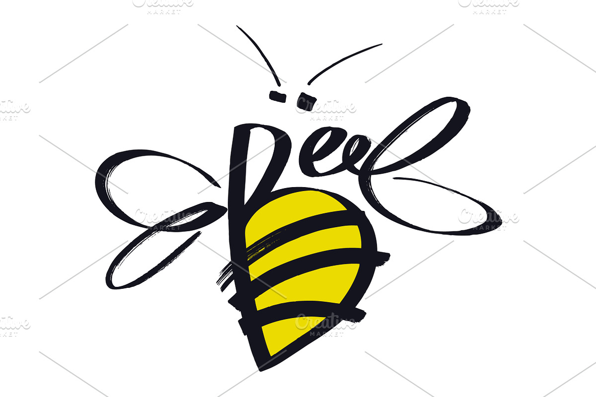 Bee logo, an Animal Illustration by Nenilkime (Photo 1 of 2)