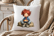 Whimsical Autumn Kids PNG Clipart, a Seasonal Illustration by OK Design (Thumbnail 4 of 6)