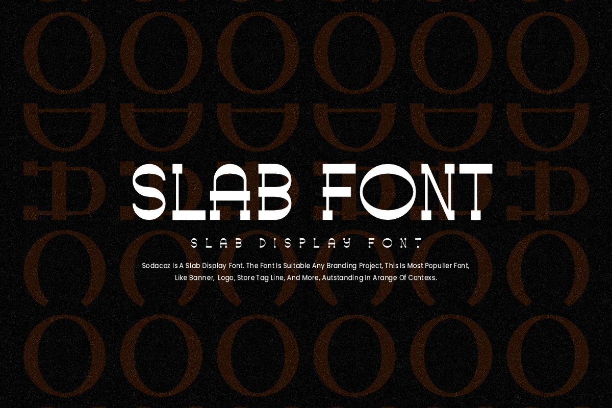 Sodacoz - Slab Font, a Slab Serif Font by QR Design Studio (Photo 2 of 6)