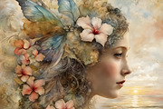 Fairy of the Shore, a Person Illustration by Sharon Schwalbe (Thumbnail 5 of 6)