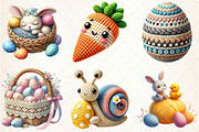 Crochet Easter Day Sublimation Clipa, a Seasonal Illustration by Rose Art (Thumbnail 3 of 4)