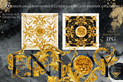 Golden Lions: Luxury Watercolor Kit, a Decorative Illustration by FineArt (Thumbnail 12 of 14)