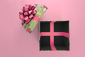 Blank Giftbox Mockup