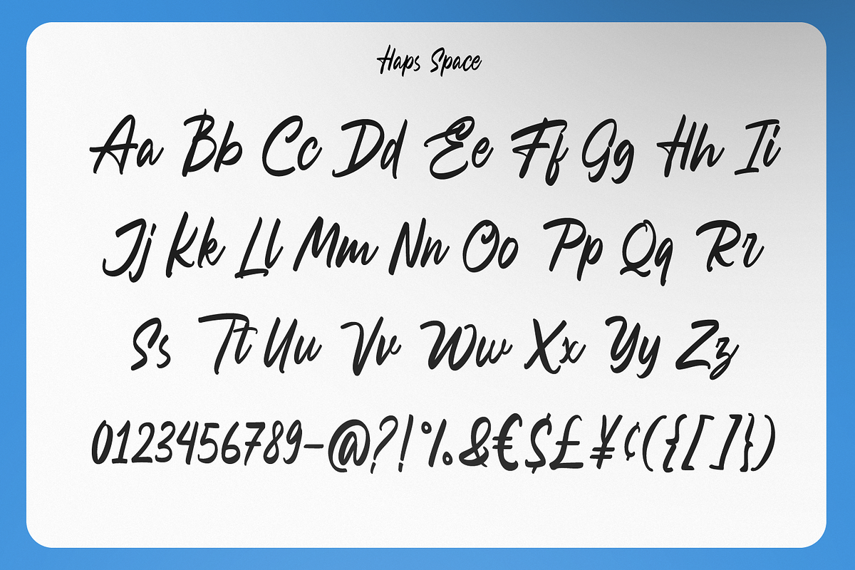 Ravvegin - Calligraphy Font, a Handwritten Font by Haps Space (Photo 15 of 15)