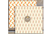 Easter Bunny Digital Paper & Clipart, a Pattern Graphic by JennyL Designs (Thumbnail 7 of 7)