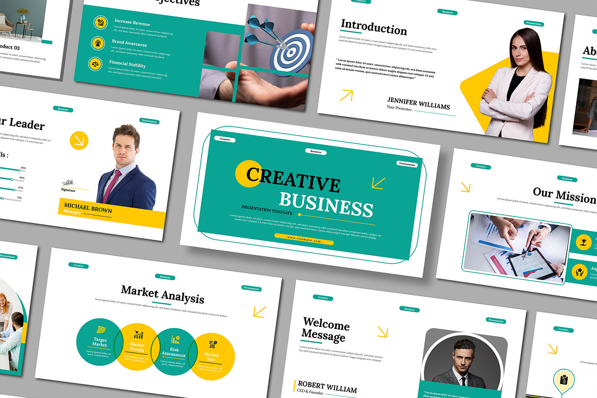 Creative Business Presentation, a Presentation Template by Mighty-Slide (Photo 1 of 6)
