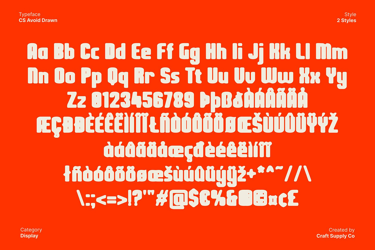 CS Avoid Drawn, a Sans Serif Font by Craft Supply Co. (Photo 8 of 8)
