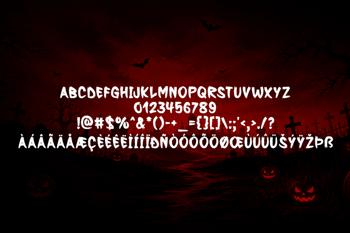 Deadly October Typeface, a Handwritten Font by Seemly Fonts (Photo 7 of 7)