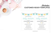 Invitation Templates for InDesign, an Invitation Template by Michelle Hickey Design (Thumbnail 4 of 5)