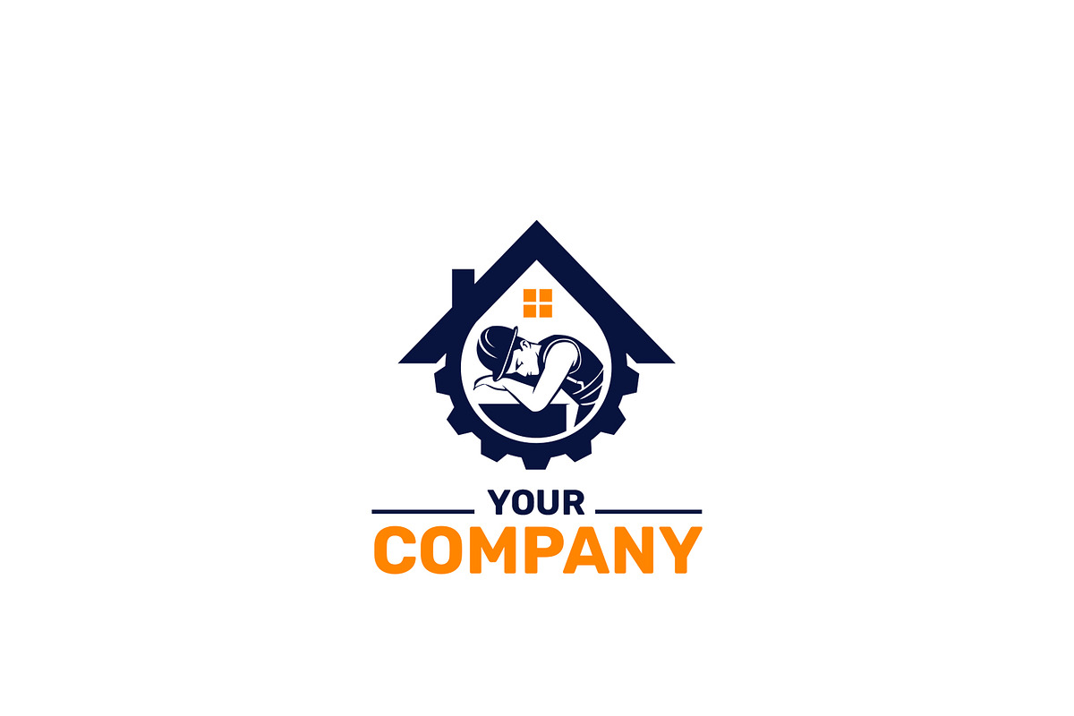 Professional Construction Logo, a Branding & Logo Template by HueNestify (Photo 1 of 2)