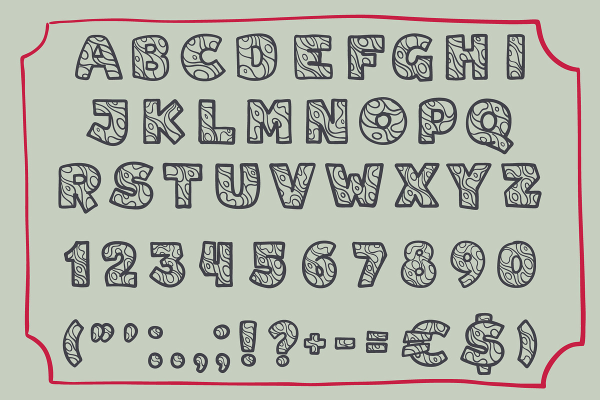Geoline font preview 3