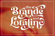 The Brande and Lotaline [UPDATED], a Serif Font by Arterfak Project (Thumbnail 7 of 15)