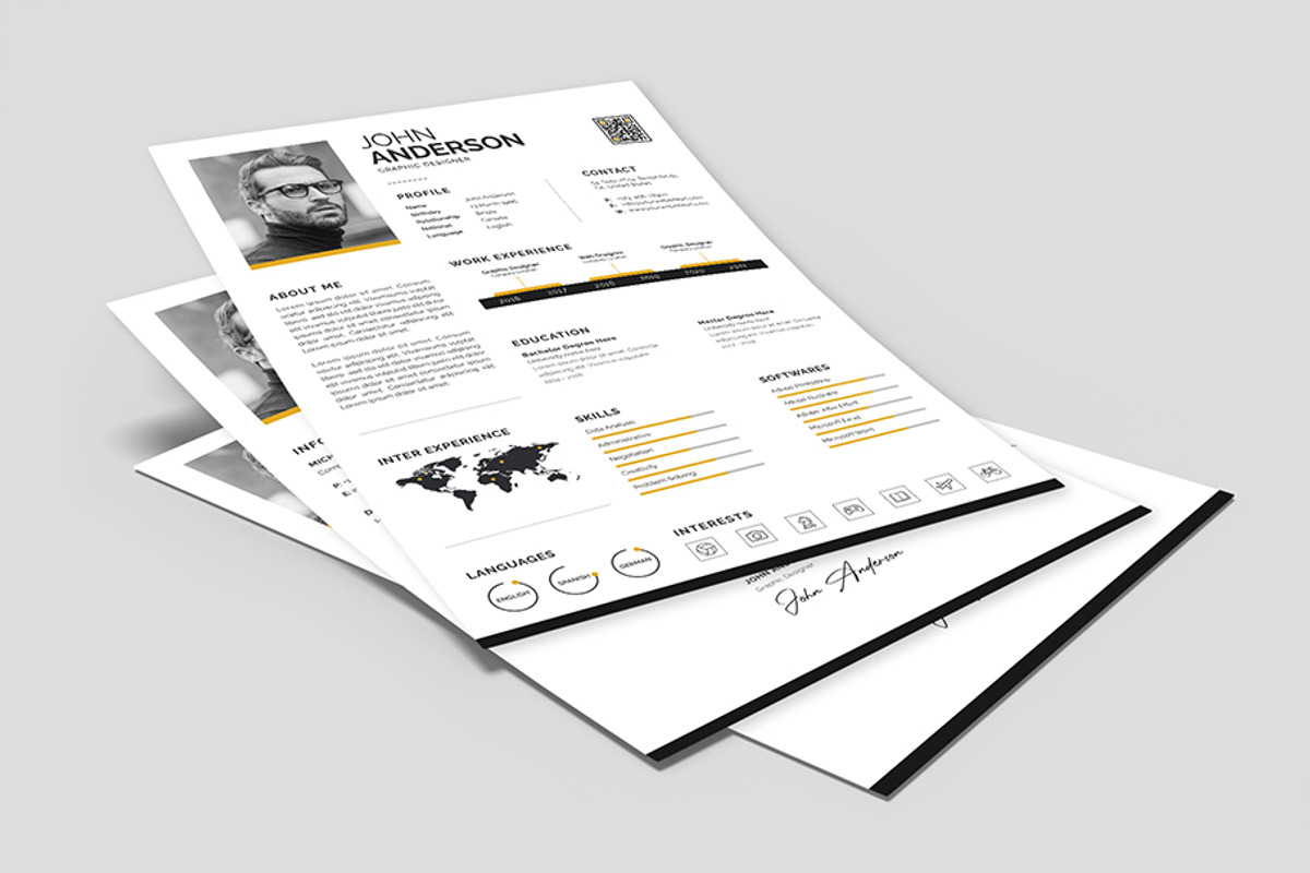 Infographic Resume Template, a Resume Template by Abdul Studio (Photo 4 of 5)