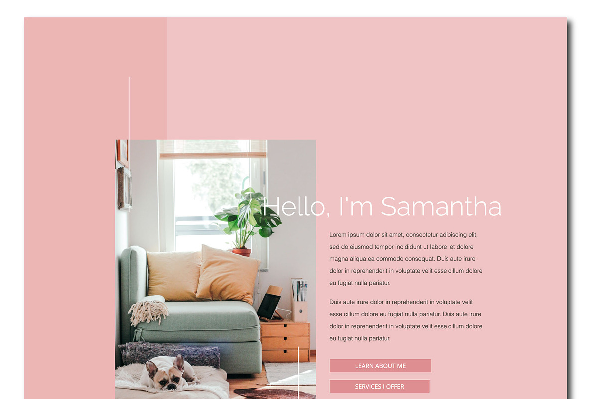 Samantha // Modern WP Template, a WordPress Template by by Masselyn (Photo 3 of 3)
