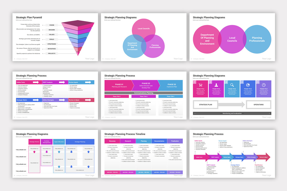 Strategic Planning Keynote Diagrams, a Presentation Template by SlideOne (Photo 5 of 6)