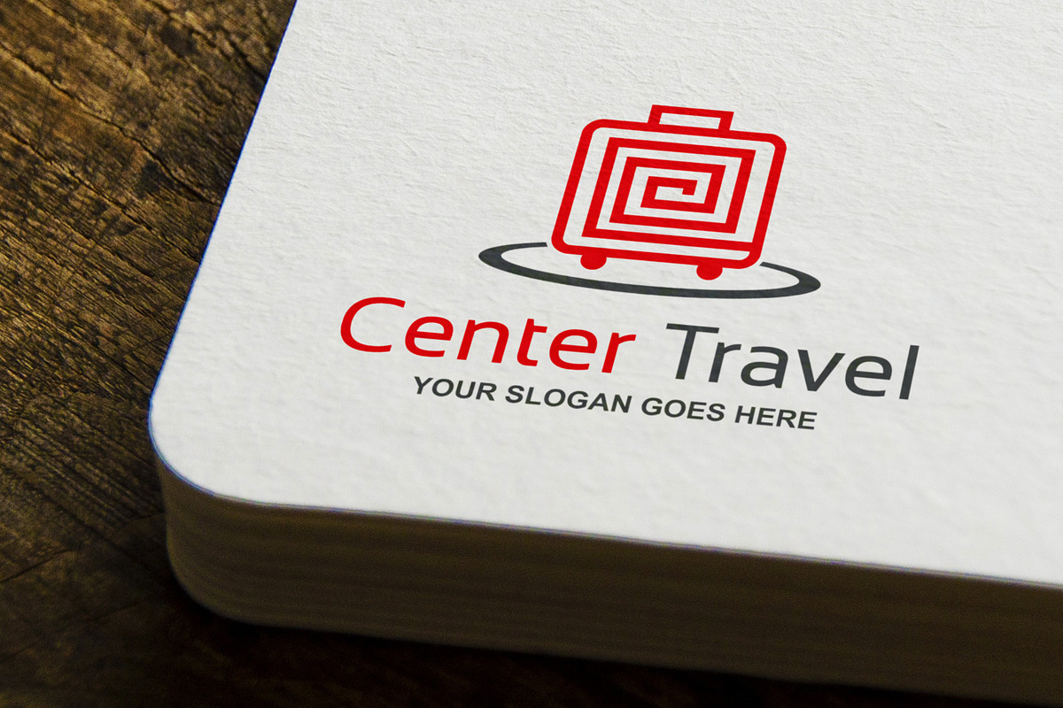 Center Travel Logo Template, a Branding & Logo Template by mesuka (Photo 1 of 2)