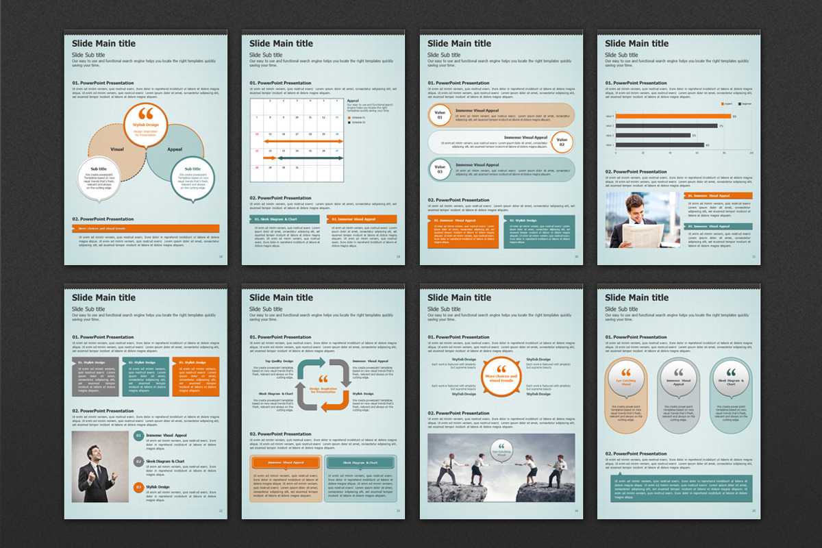 Message PPT Template Vertical, a Presentation Template by GoodPello