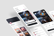 Digi - NFT Marketplace App UI Kit, an UI Kit Template by iDoodle Studio (Thumbnail 3 of 4)