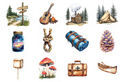 Camp Adventure Clipart, an Illustration by Design Market (Thumbnail 3 of 3)